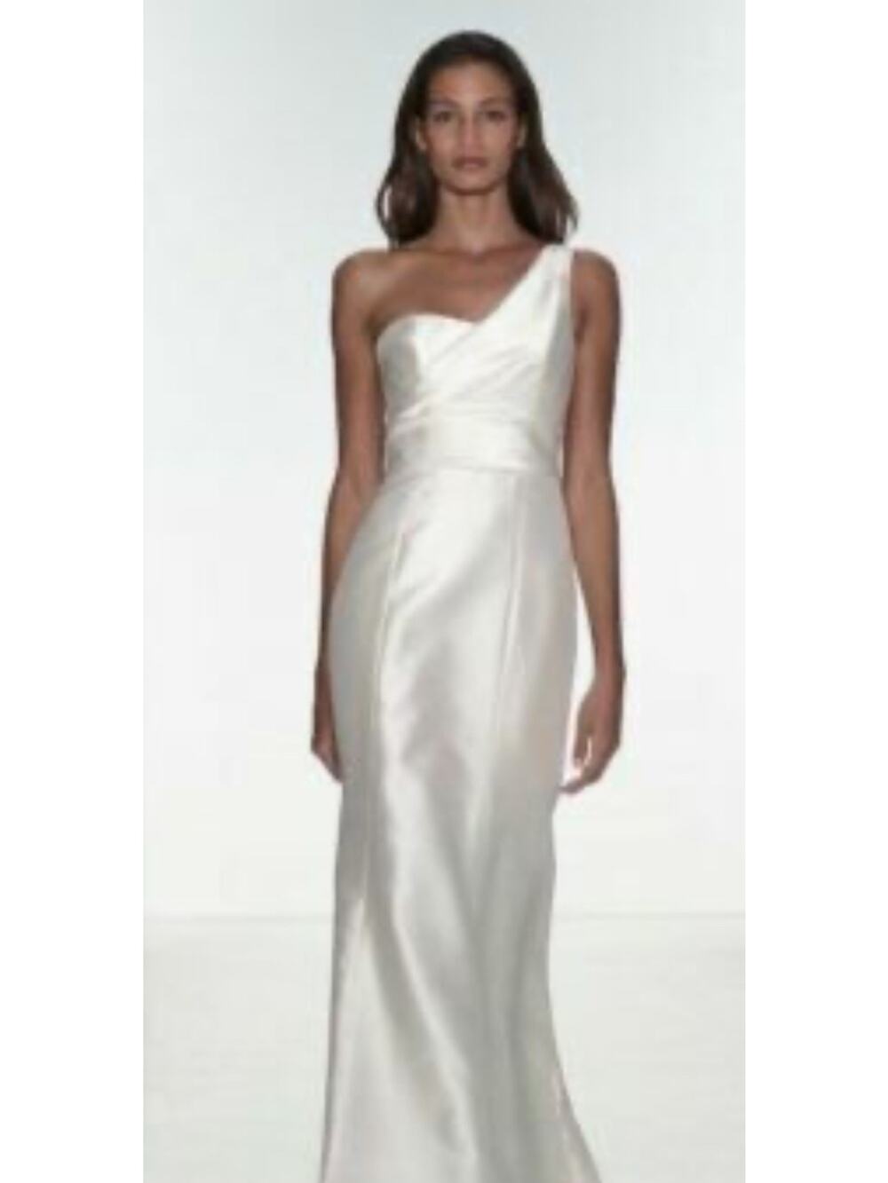 Amsale Nouvelle One Shoulder lara Wedding Dress